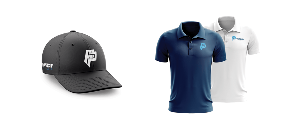 Branded apparel hat and polos