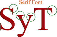 Serif and Sans Serif Font Differences