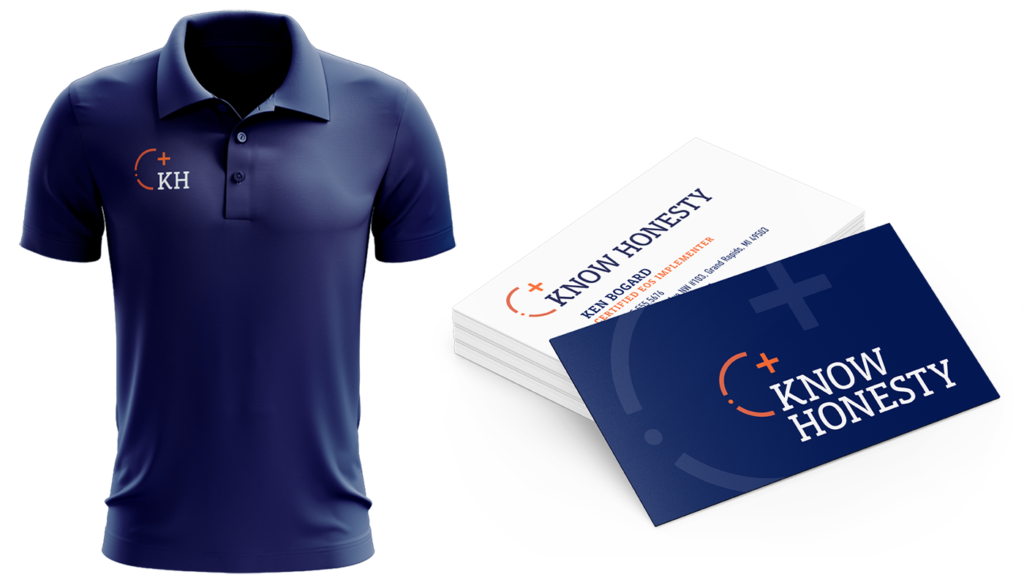 Branded polo and business cards