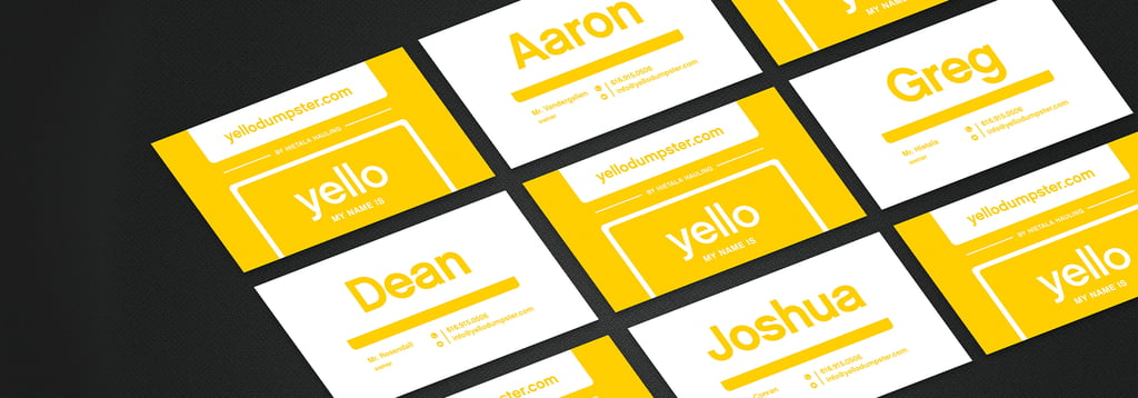 Yello business cards