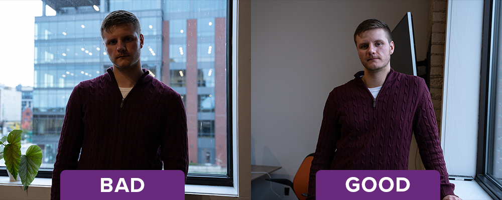 Good and bad lighting examples Good and bad lighting examples