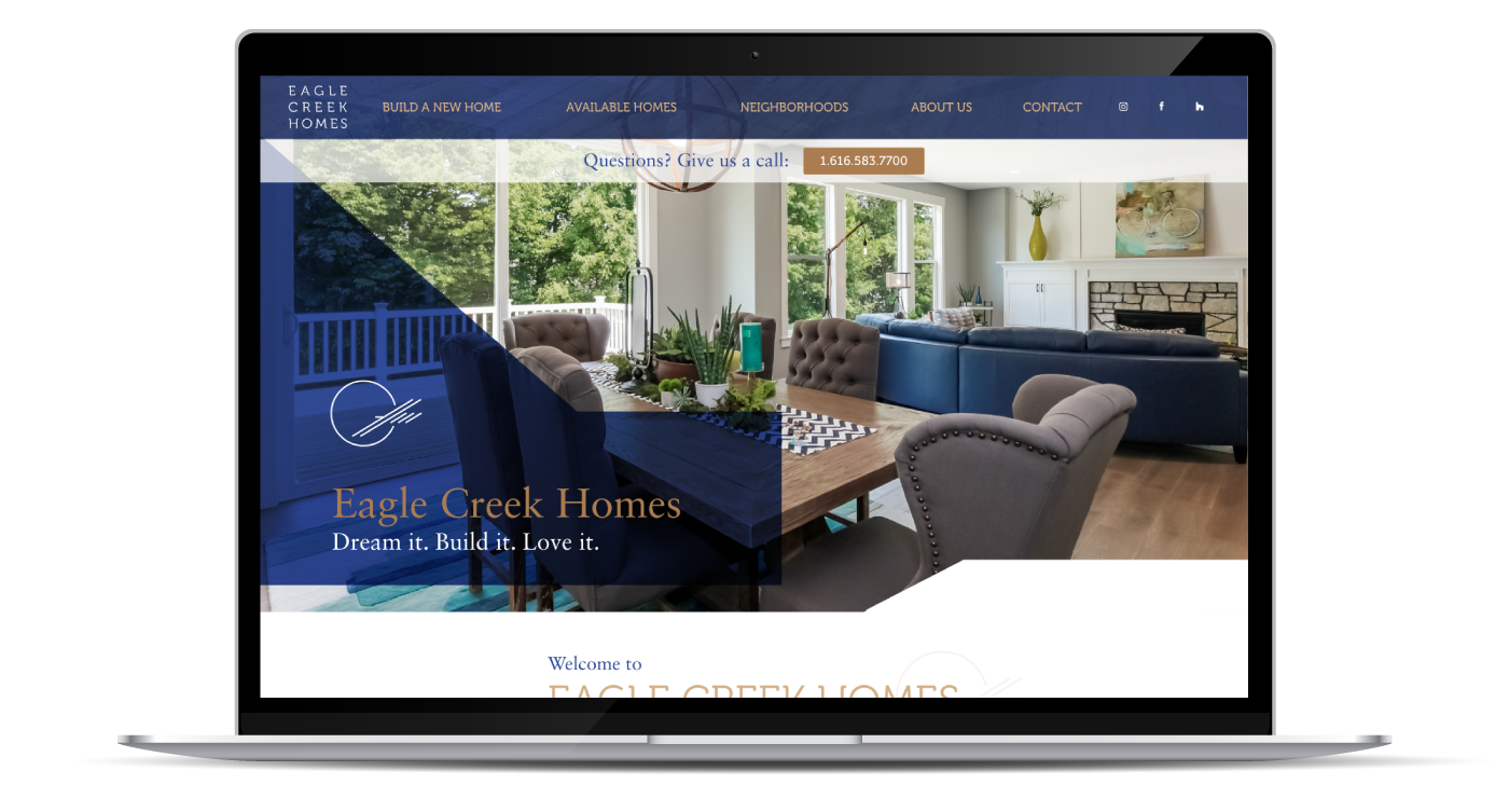 Eagle Creek Homes website