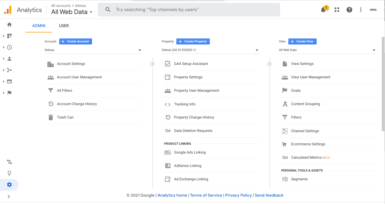 adddeksiatogoogleanalytics