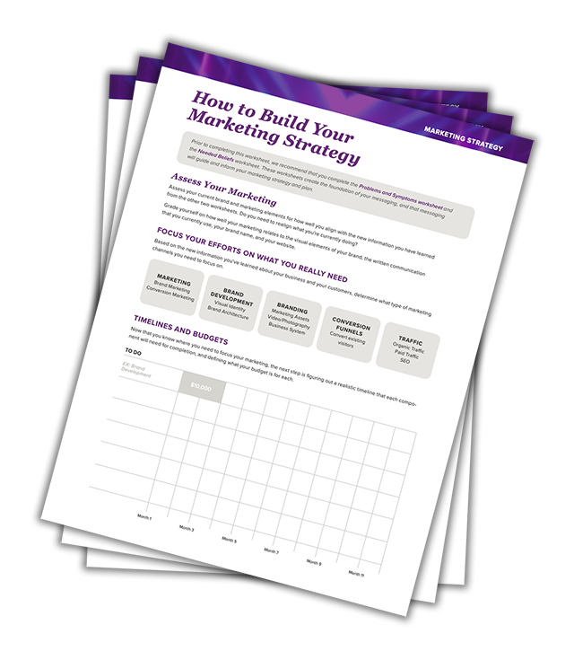 Preview of the Complete Marketing Strategy Worksheet